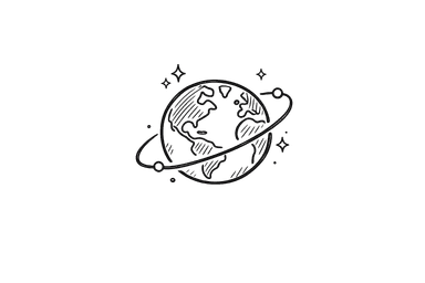 globe doodle